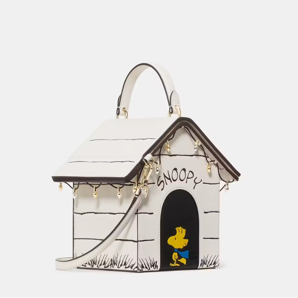 ♠️Kate Spade X Peanuts Snoopy 3D Dog House Crossbody Bag NEW NWT